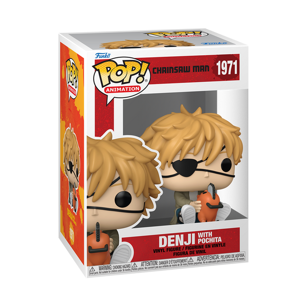 FUNKO POP!: Chainsaw Man - Denji with Pochita - Level Up Store