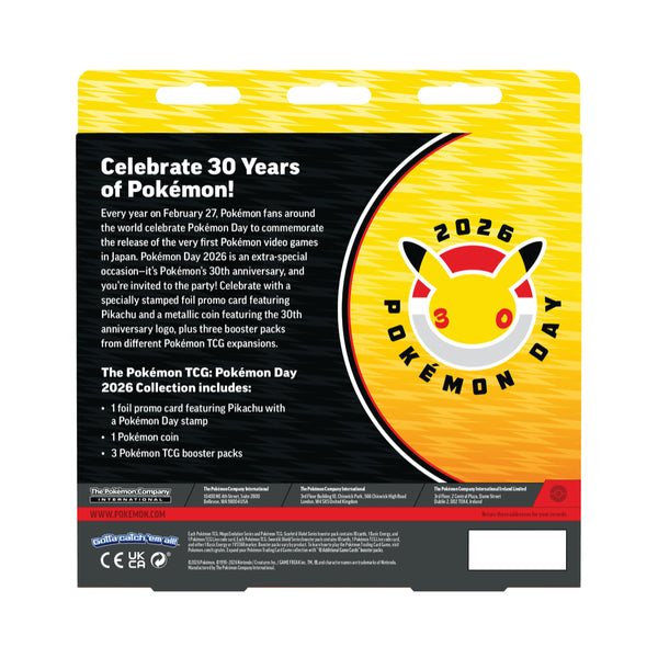 Pokemon TCG: Pokemon Day 2026 Collection - Level Up Store