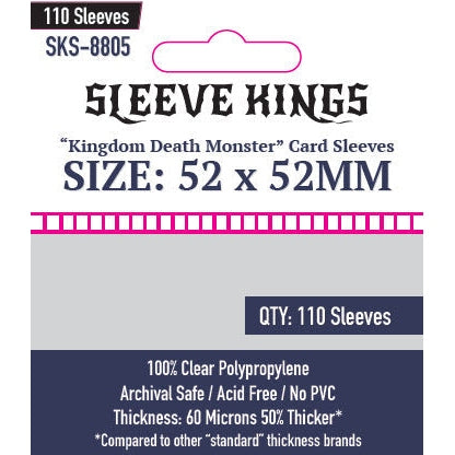 Sleeve Kings | Kingdom Death Monster Card Sleeves (Size 52 x 52 mm)