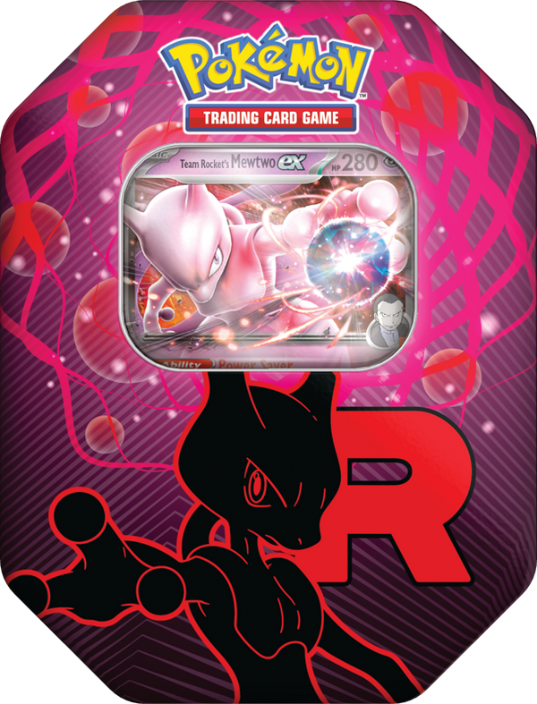 Pokemon TCG: Team Rocket Tin | Mewtwo Ex - Level Up Store