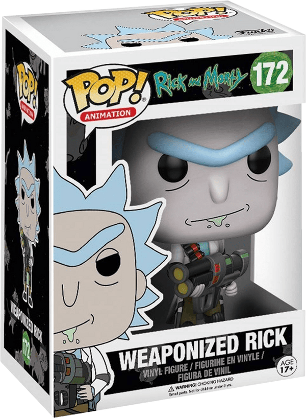 FUNKO POP!: Rick and Morty - Rick Sanchez (Weaponized) - Level Up