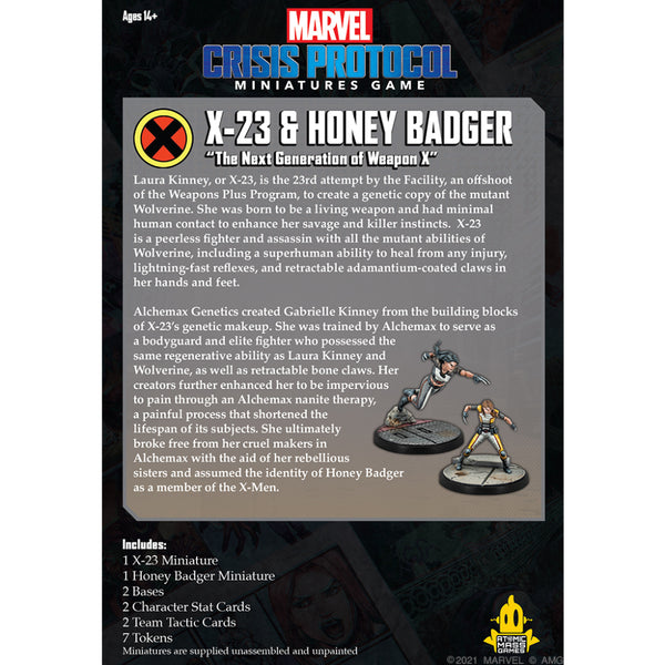 Marvel Crisis Protocol X23 & Honey Badger Level Up Store