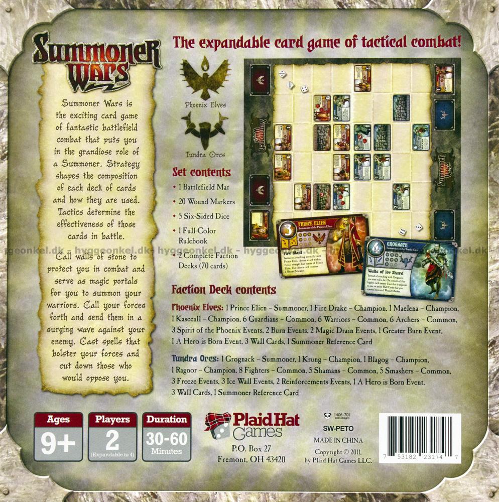 Summoner Wars: Phoenix Elves vs Tundra Orcs