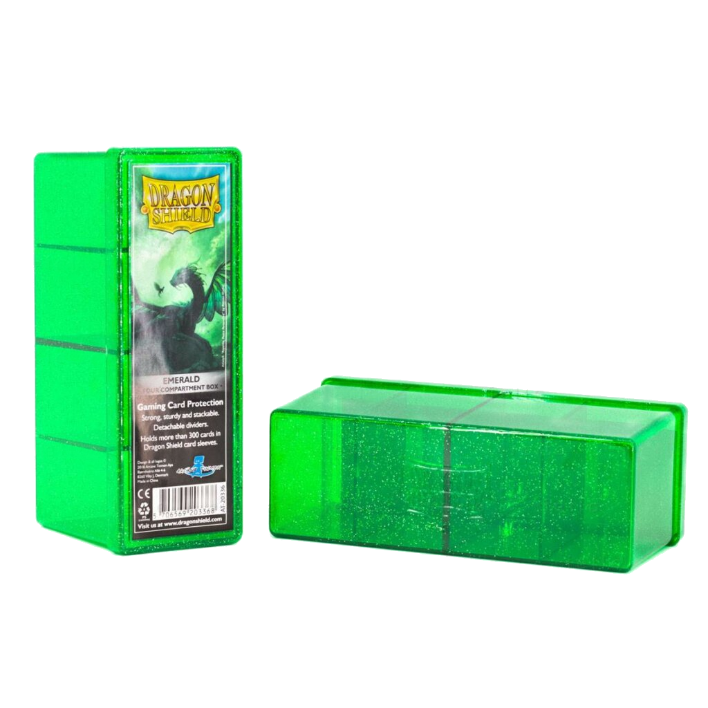 Dragon Shield: Four Compartment Box (Emerald)