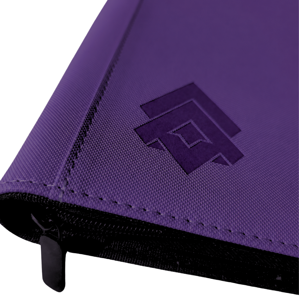 Level Up 9 Pocket Zip Card Binder | Diamond Series | 360 cards | Purple
