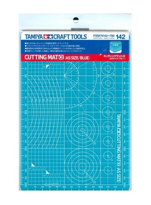 Tamiya | Cutting Mat (A5 Size/Blue)