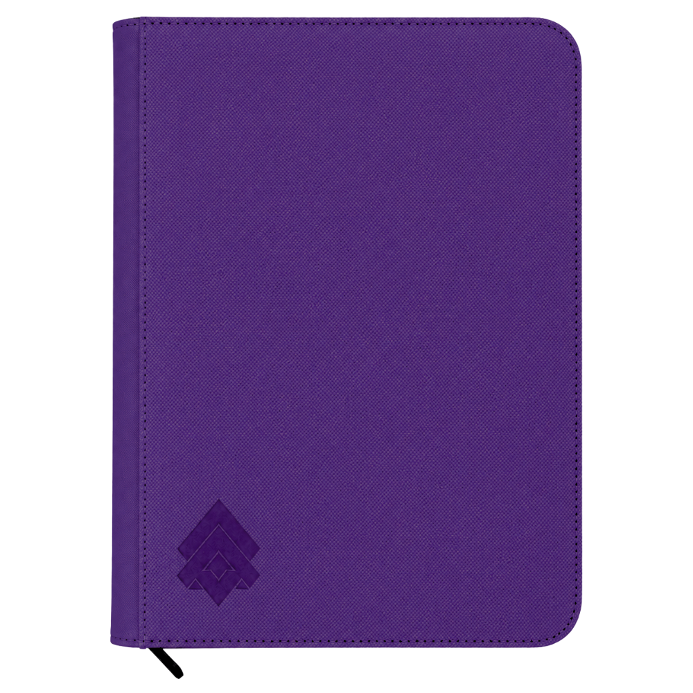 Level Up 9 Pocket Zip Card Binder | Diamond Series | 360 cards | Purple