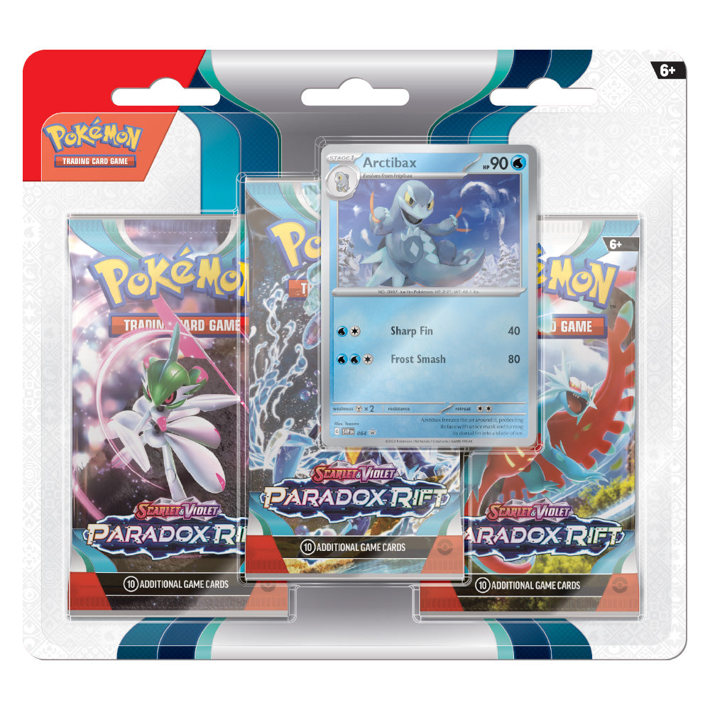 Pokémon TCG Scarlet Violet - Paradox Rift  - 3-Pack Blisters | Arctibax