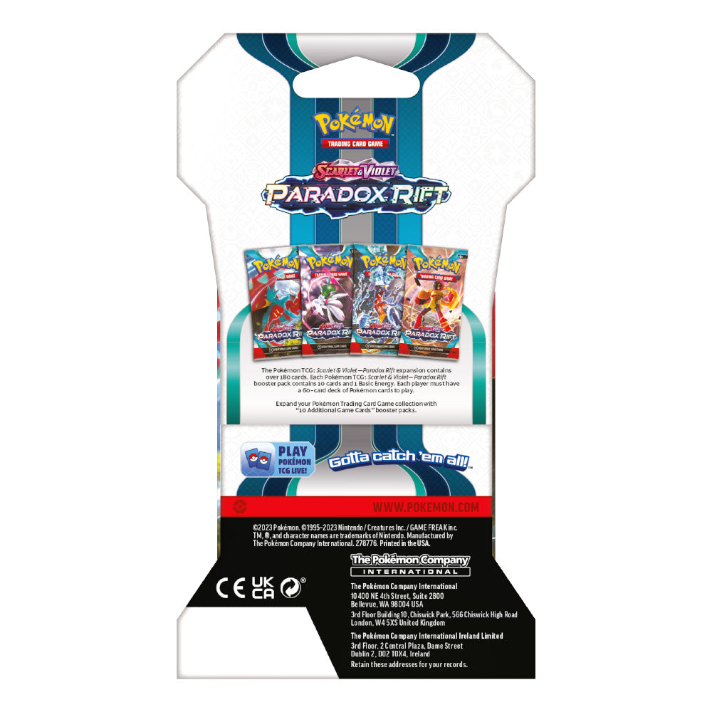 pokemon scarlet and violet paradox rift booster pack Pokémon TCG Scarlet Violet - Paradox Rift - Sleeved Booster Pack
