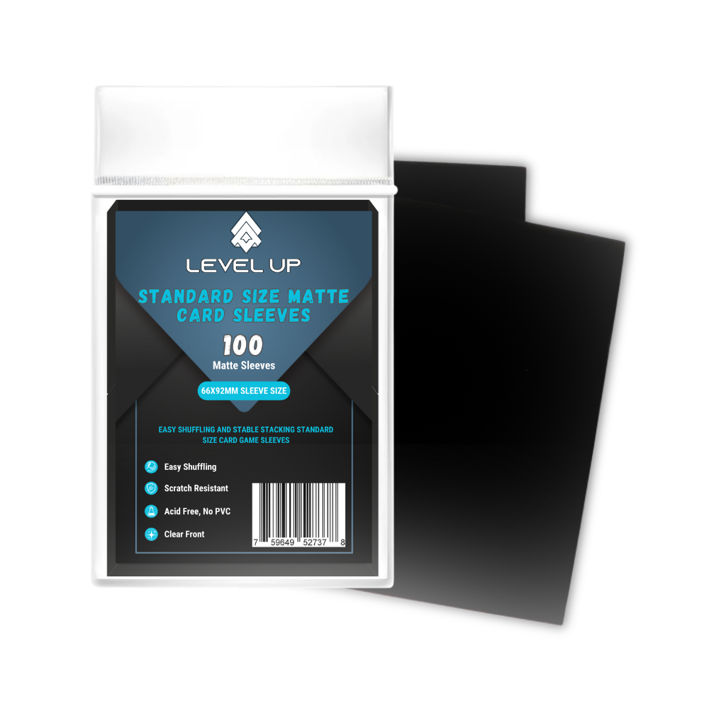 Level Up Sleeves | Standard Phantom Black | Matte