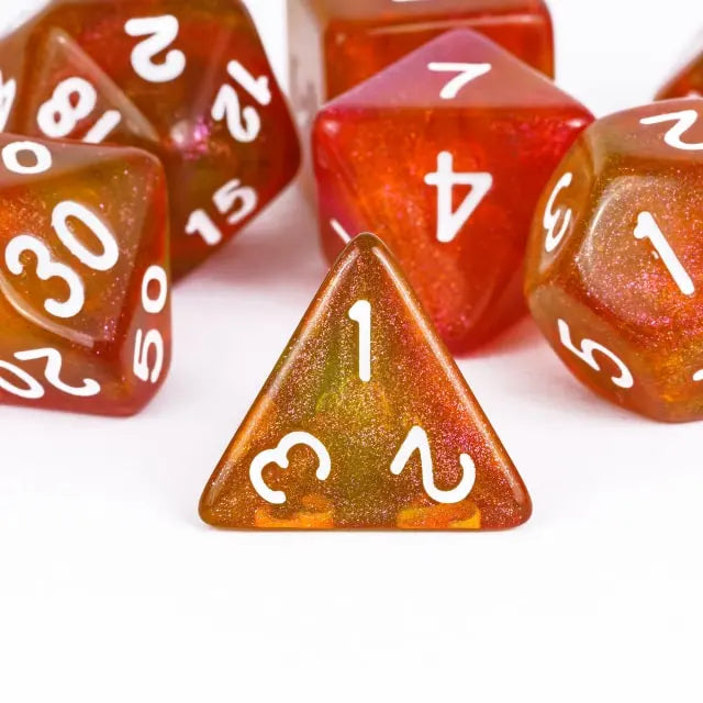 Level Up Dice | Twin Colours | Orange Green