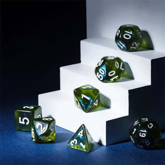 Level Up Dice | Shimmer | Lime