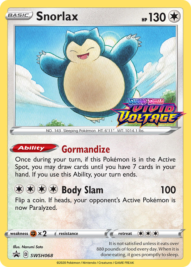 Pokemon - Snorlax Promo (SWSH068) - Sealed