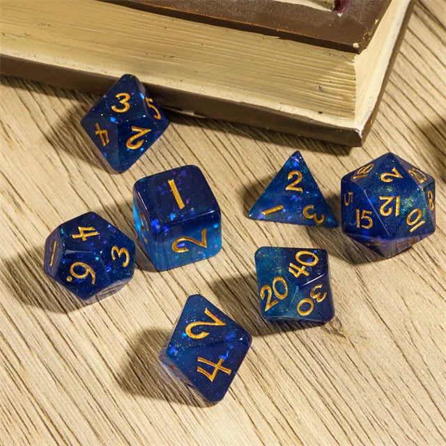 Level Up Dice | Galaxy Rounded | Blue