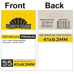 Sleeve Kings | Mini American Card Sleeves (Size 41 x 63 mm) | Premium