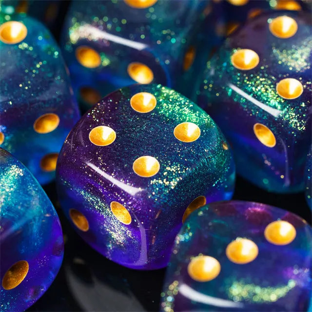 Level Up Dice | 16mm D6 Galaxy Turmoil | 12 Dice