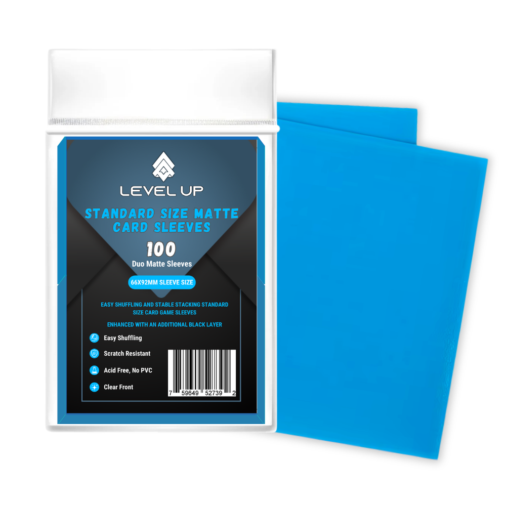 Level Up Sleeves | Standard Arcane Blue | Matte Duo
