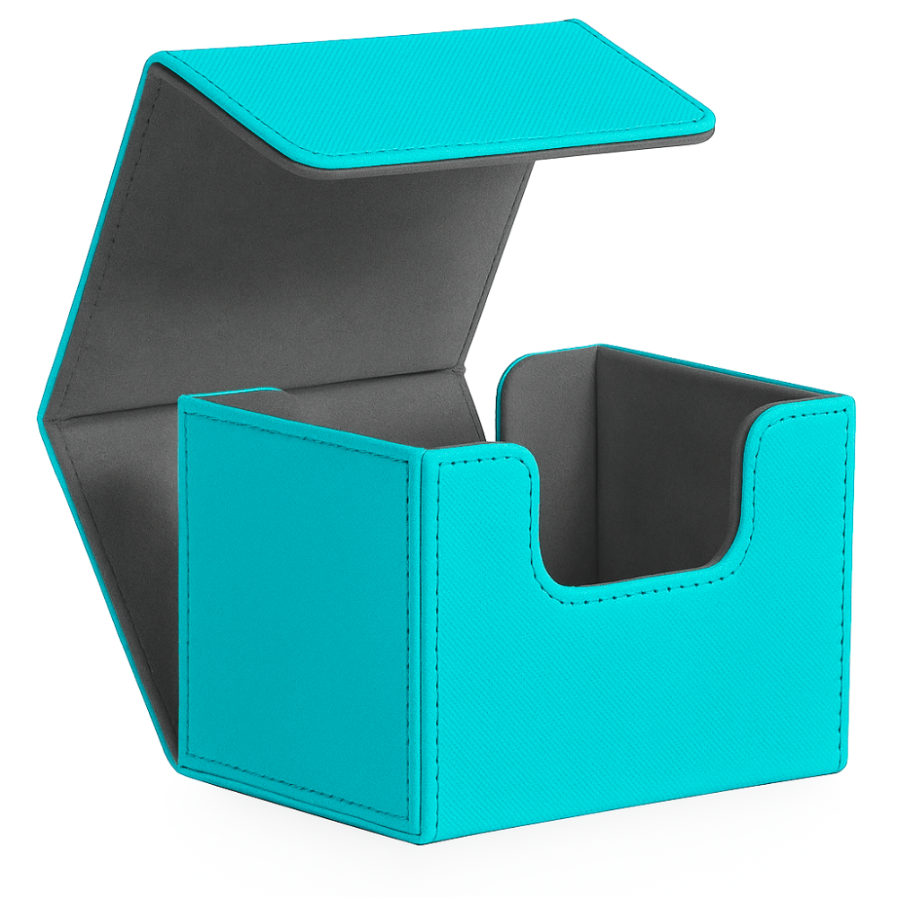 Level Up | Premium Sideloading Deck Box | Teal/Grey - Level Up Store Level Up | Premium Sideloading Deck Box | Teal/Grey - Level Up Store