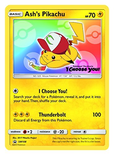 Ash's Pikachu SM108 - Sealed
