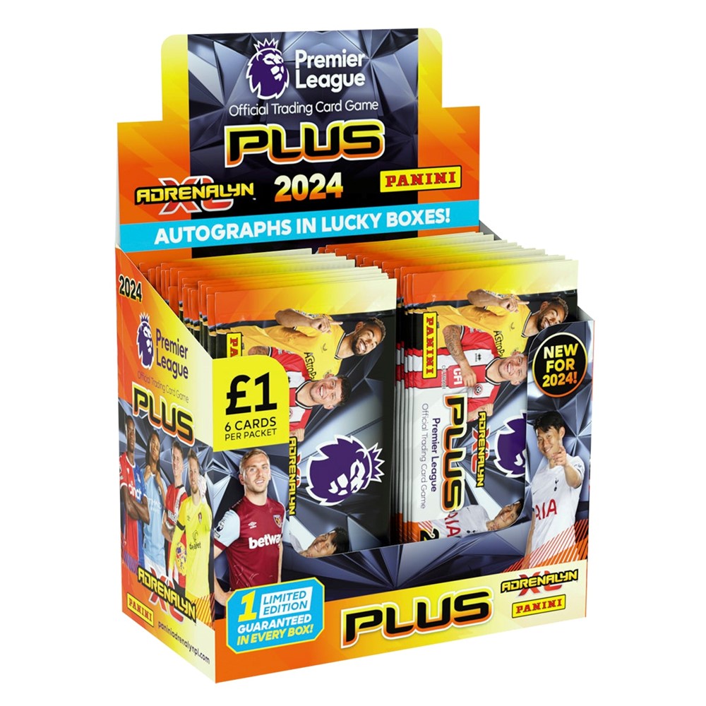 Panini Premier League 2024 Plus Trading Card Collection - 50x Pack Box