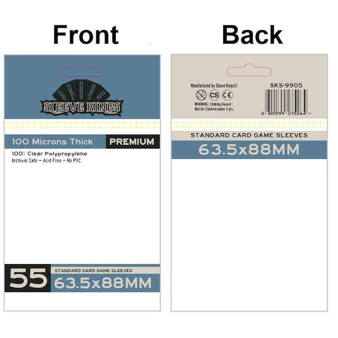 Sleeve Kings | Standard Card Game Sleeves (Size 63.5 x 88 mm)| Premium