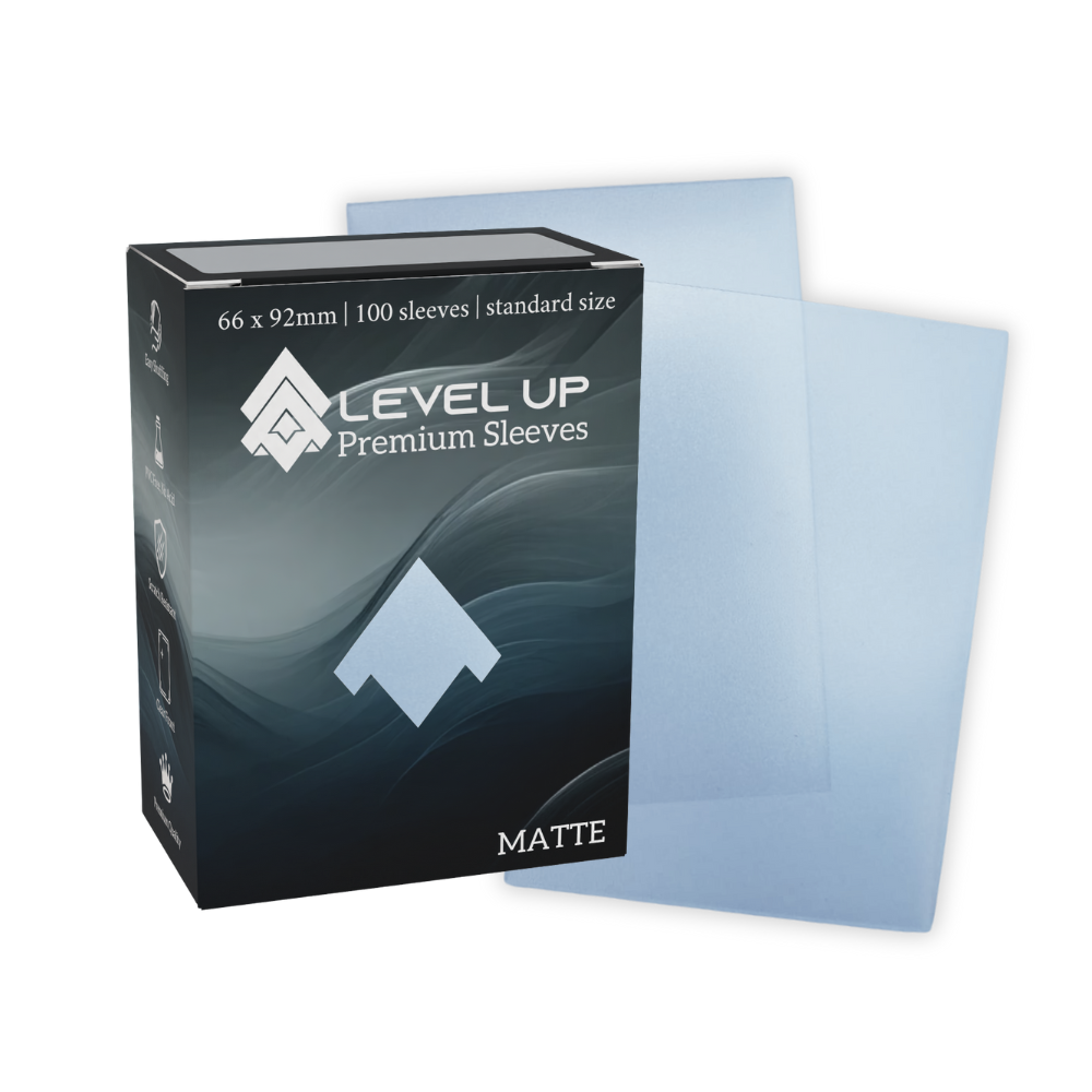 Level Up Premium Sleeves | Standard Clear | Matte