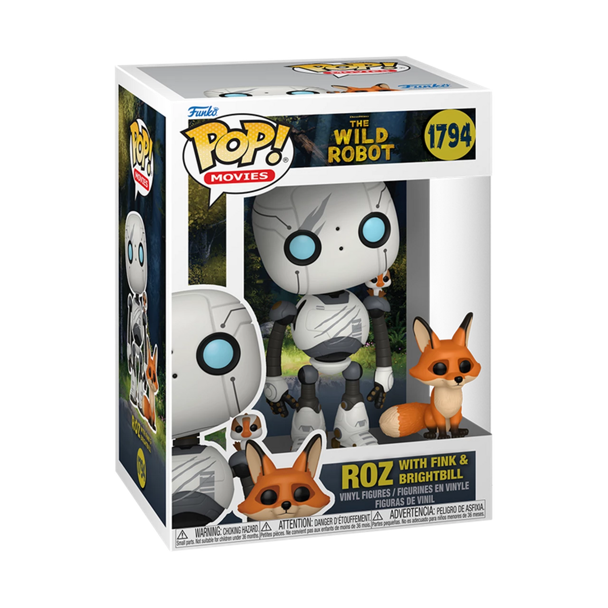 FUNKO POP! & BUDDY: Wild Robot - Roz with Brightbill & Fink