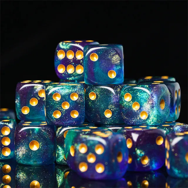 Level Up Dice | 16mm D6 Galaxy Turmoil | 12 Dice