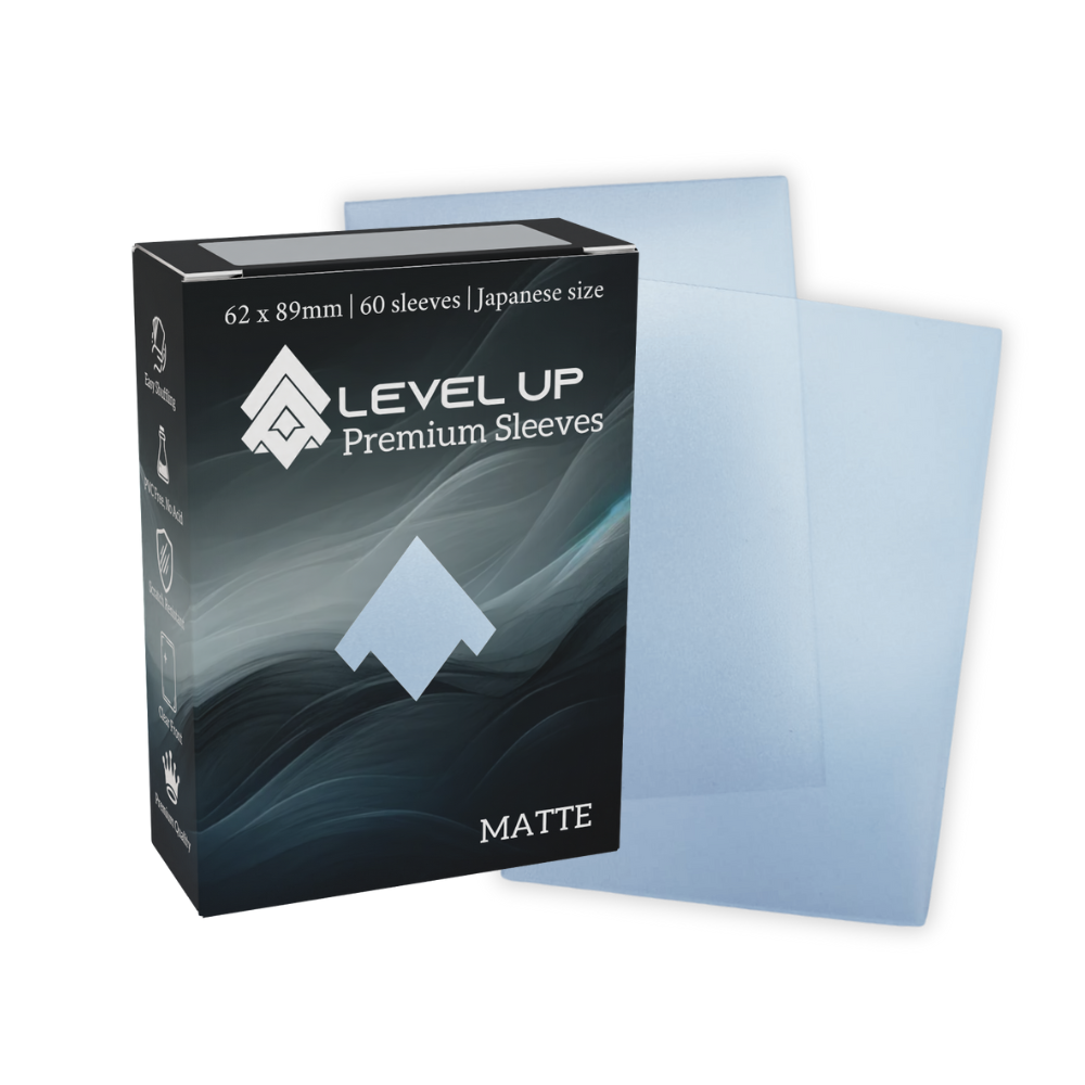 Level Up Premium Sleeves | Japanese Clear | Matte