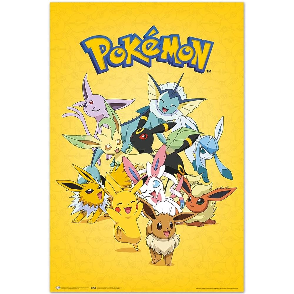 Pokemon Poster - Eevee Evolutions