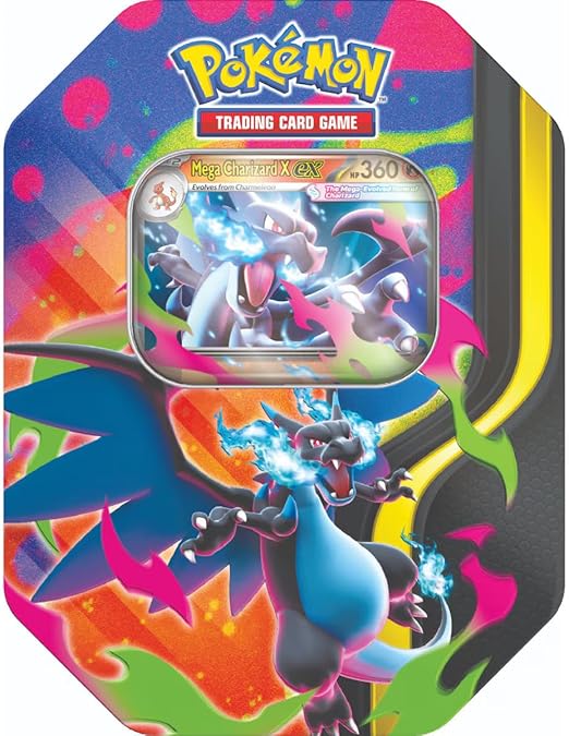 Pokemon TCG: Mega Evolution | Mega Charizard X Tin