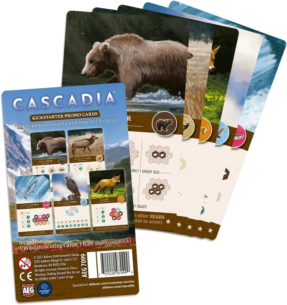 Cascadia: Kickstarter Promo Cards