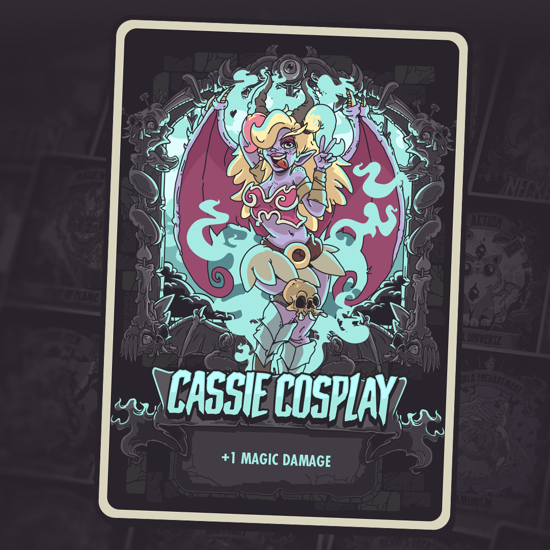 Dungeon Brah - Tarot-sized Cassie CosPlay Add-On