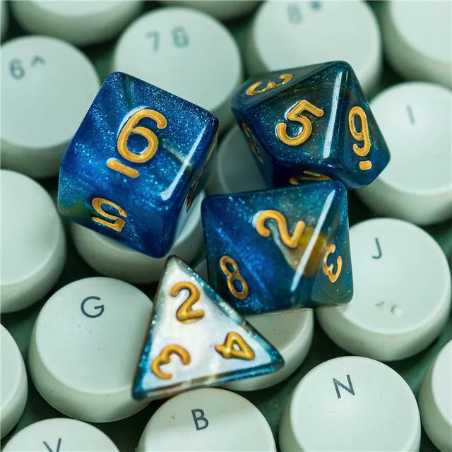 Level Up Dice | Blue Cosmic Candy