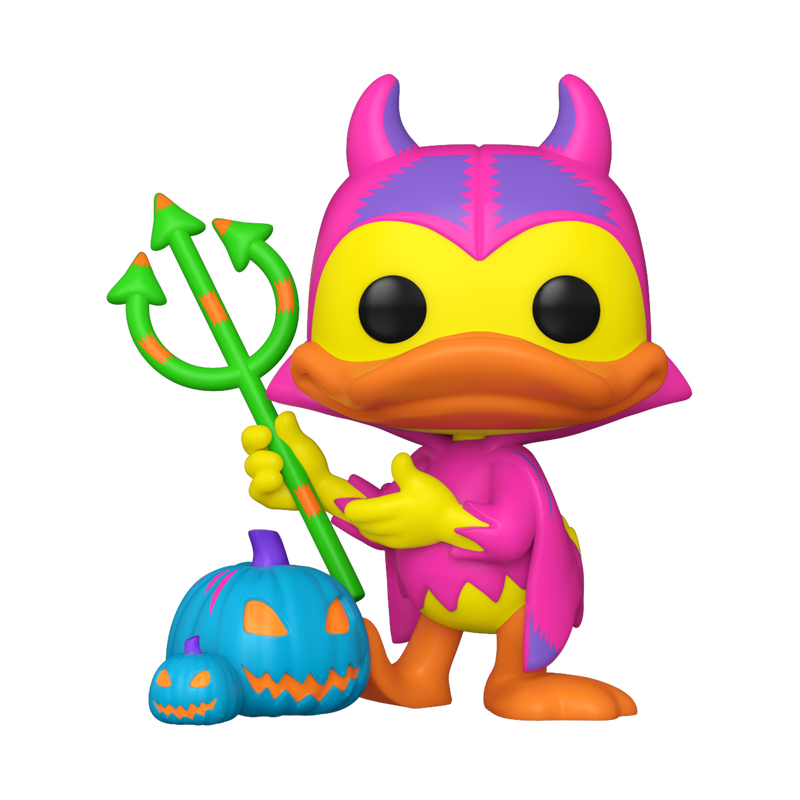 FUNKO POP!: Mickey & Friends - Devil Donald with Pumpkin (Black Light)(CHASE)
