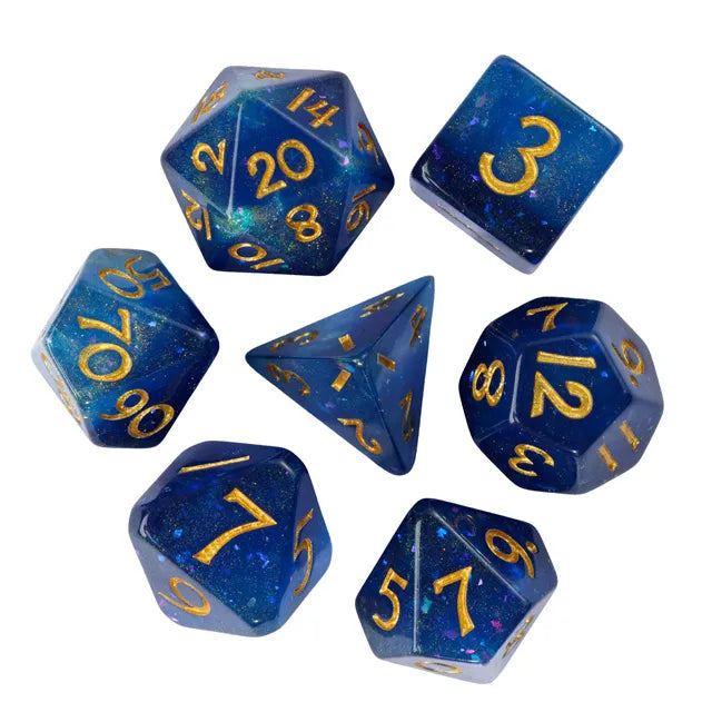 Level Up Dice | Galaxy Rounded | Blue