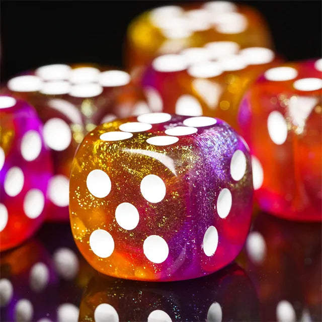 Level Up Dice | 16mm D6 Galaxy Candy | 12 Dice
