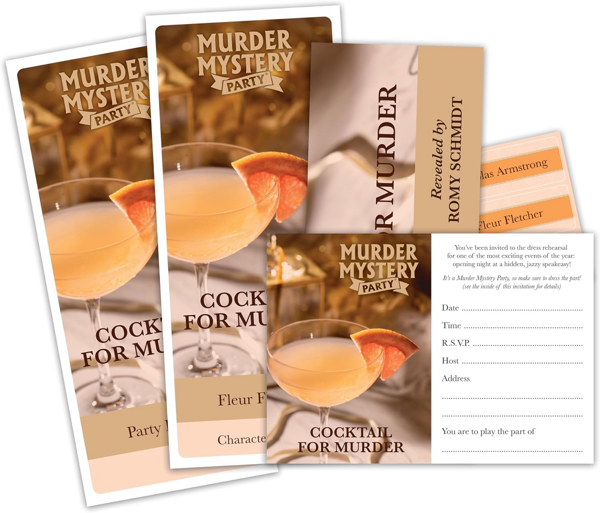Murder Mystery Party Game - Cocktail for Murder