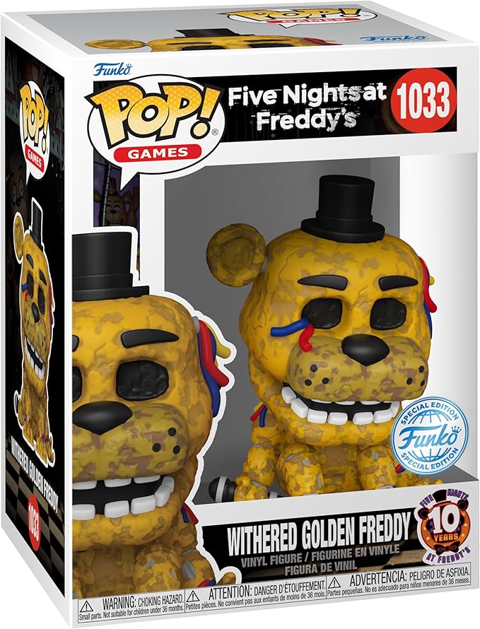 FUNKO POP! GAMES: Five Nights at Freddy's - Withered Golden Freddie (Special Edition)