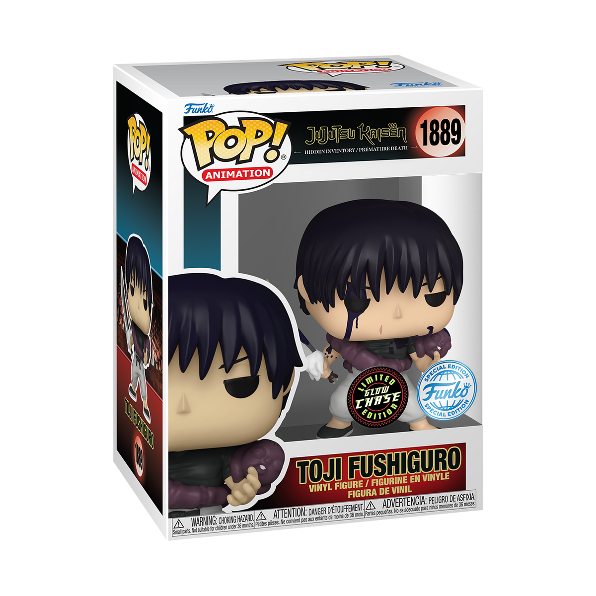 FUNKO POP!: Jujutsu Kaisen - Toji Fushiguro With Split Soul Katana (Glow) (Special Edition) - CHASE