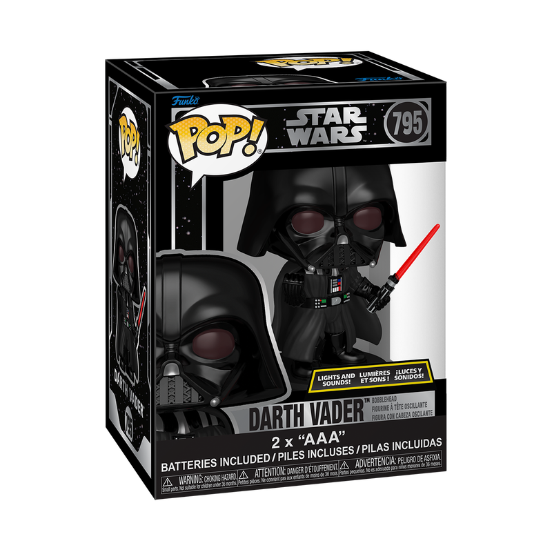 FUNKO POP! Star Wars: Darth Vader with Lightsaber (Lights and Sounds)