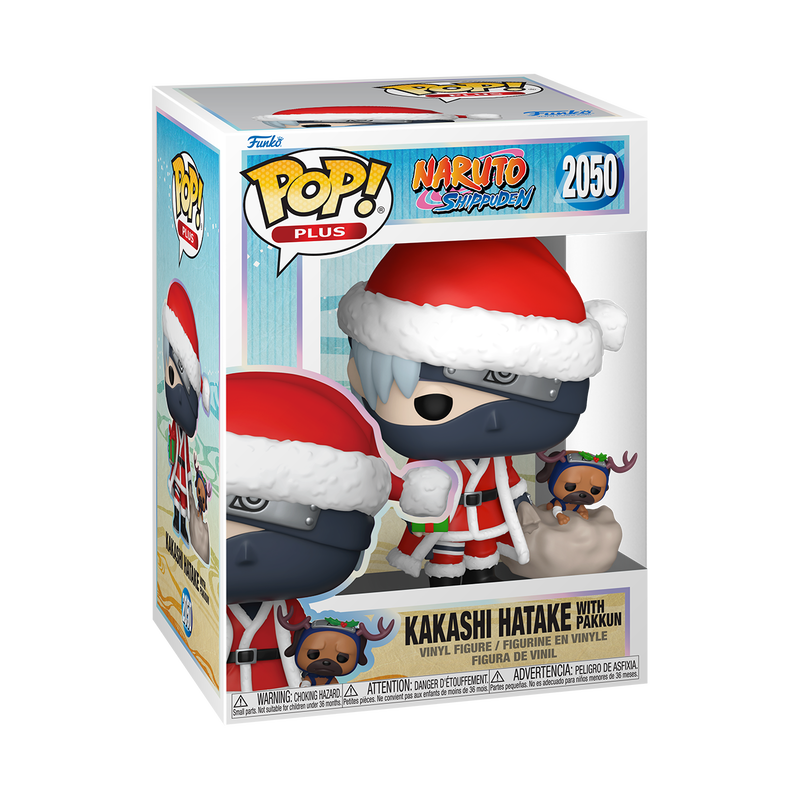 FUNKO POP! PLUS: Naruto - Kakashi Hatake with Pakkun (Holiday Outfit)