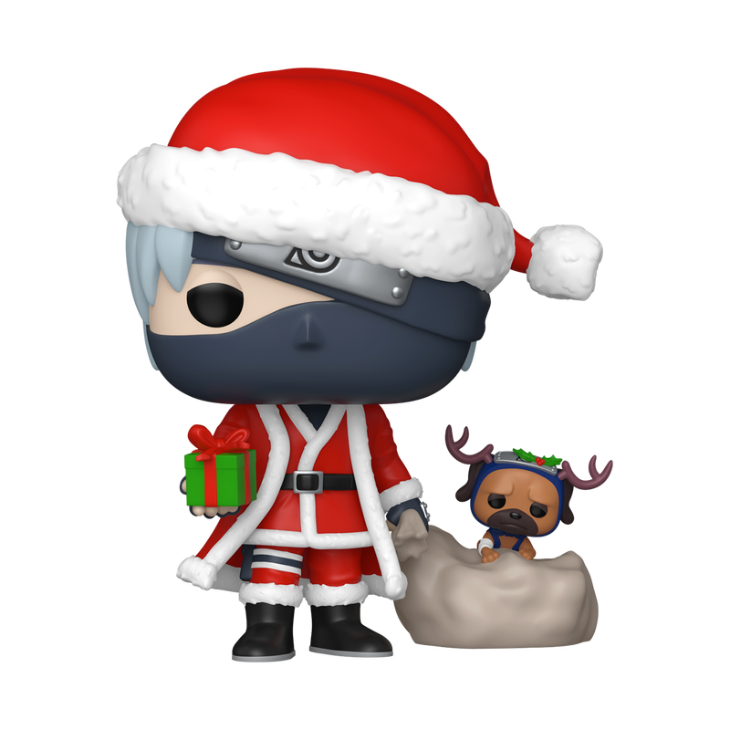 FUNKO POP! PLUS: Naruto - Kakashi Hatake with Pakkun (Holiday Outfit)