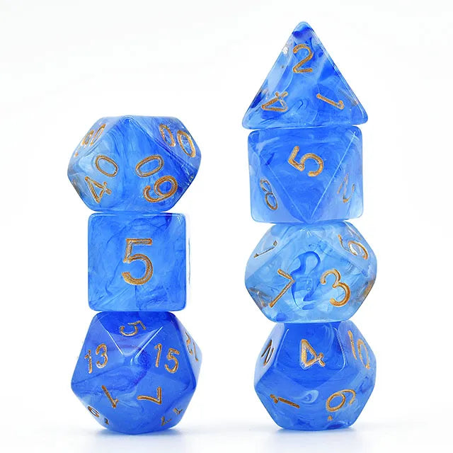 Level Up Dice | Translucent Silk | Blue