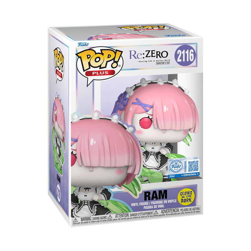 FUNKO POP!: Re:Zero - Ram (Wind Magic Glow-in-the-Dark) (Special Edition)