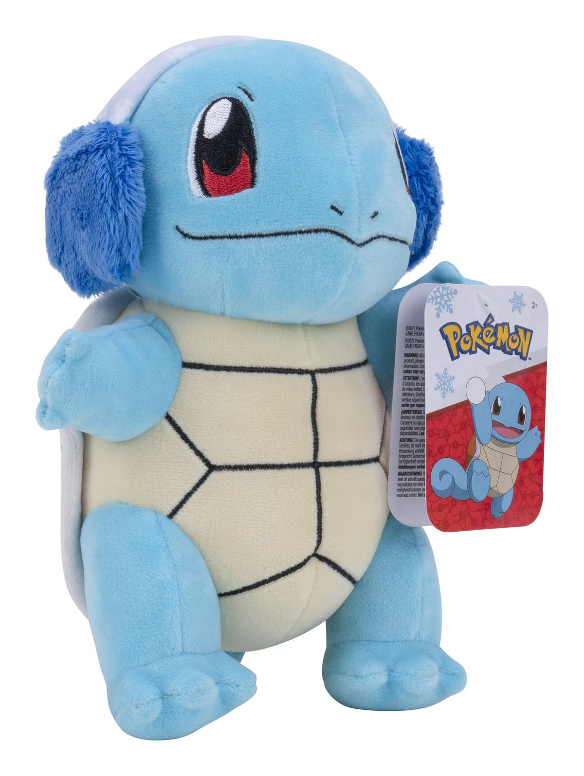 Pokemon 8in Seasonal Plush Squirtle w/ Ear Muffs