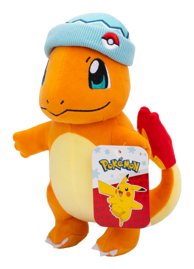 Pokemon 8in Seasonal Plush Charmander w/ Beanie