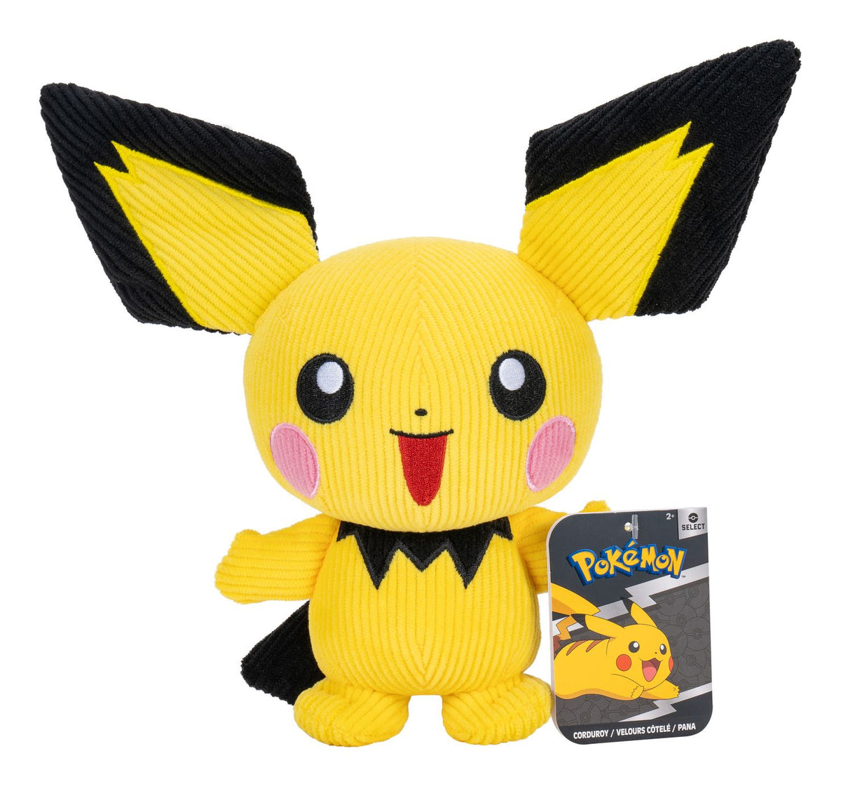 Pokemon 8in Corduroy Plush Pichu