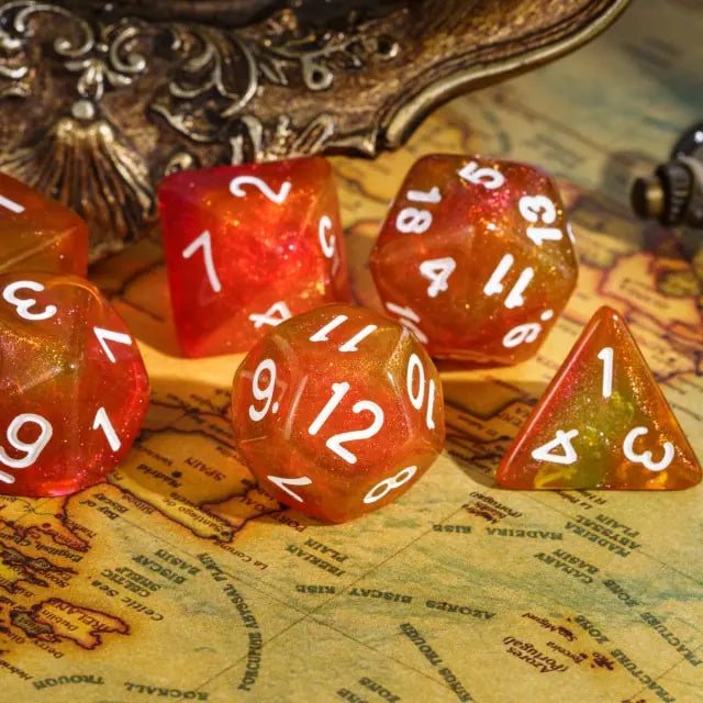 Level Up Dice | Twin Colours | Orange Green