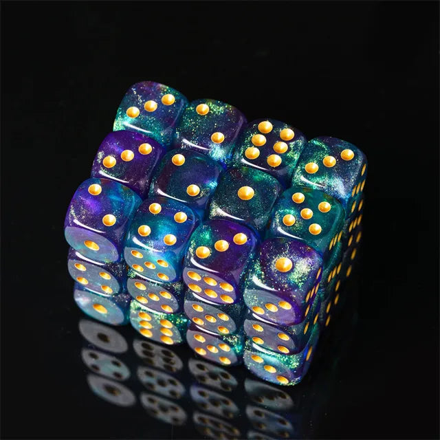 Level Up Dice | 16mm D6 Galaxy Turmoil | 12 Dice